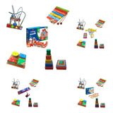 Kit Atividades 05 Brinquedos Pedagógicos - Primeira Infância Cor Kit Engenheiro 42pcs