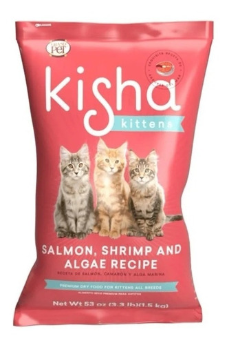 Alimento Gato Kisha Kitten 1.5kg Grand Pet 3.3lb Premium