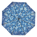 Sombrinha De Bolsa Estampa Floral Azul 94cm Unidade - Stuf