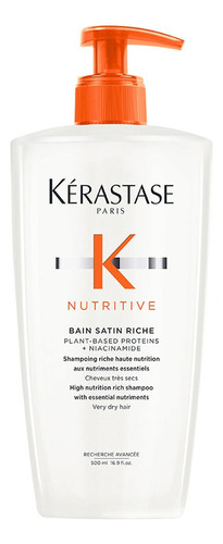 Shampoo Para Cabello Seco Kerastase Bain Satin Riche 500 Ml