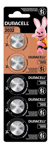 Kit 5 Pilhas Bateria Cr2032 Premium Duracell 3v 
