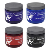4 Matizador Violeta, Azul, Grafito, Rojo Matixx 220g