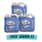 Pack X3 Detergente Liquido Ro 5lt. Eco Matic. Ofertas Claras