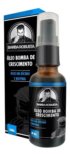 Óleo Para Barba Bomba De Crescimento Barba Robusta 30ml