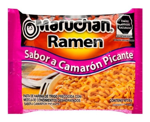 Sopa Maruchan Ramen Sabor Camaron Picante 85 Gr