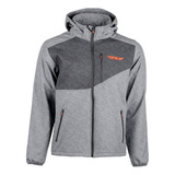 Chamarra Fly Racing Fly Checkpoint Gris Heather/naranja