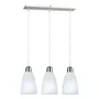 Lampara Colgante 3 Luces Acero Inoxidable Tulipas Satinadas | Envío gratis