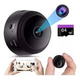 Mini Camara Monitoreo Tiempo Real Wifi 1080p + Memoria 64gb