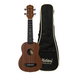 Ukulele Soprano 21 Kalani Tribes Series Kal 220 Ss Com Bag