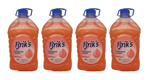 Detergente Briks Coral Pack 4 Unidades 20 Ltrs.