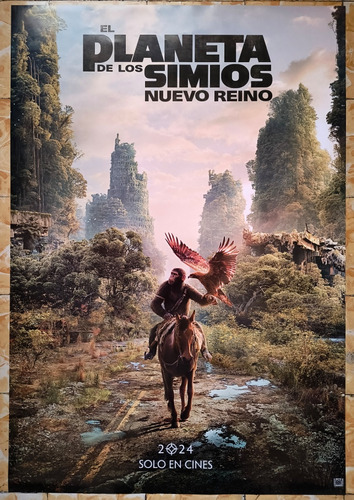 Póster Original Cine Planeta De Los Simios Nuevo Reino