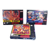 Final Fight 1 + 2 + 3 Cajas Custom (solo Son Las Cajas) Snes