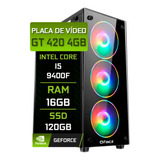 Pc Gamer Fácil Intel Core I5 9400f 16gb Gt 420 4gb Ssd 120gb