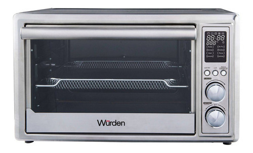 Horno Tostador Con Freidora Wurden Plateado 30 Litros Color Gris 110