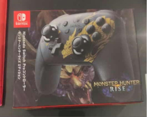 Controle Sem Fio Nintendo Switch Pro  Monster Hunter Rise