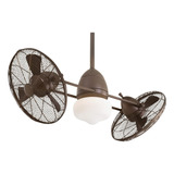 Gyro Ventilador De Techo Gyro Led Húmedo 42  En Bronce Aceit