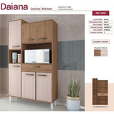 Mueble De Cocina Modelo Daiana 6 Puertas - Cafe-natural