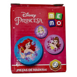 Juego De Memoria Disney Princesas 20 Piezas De Madera