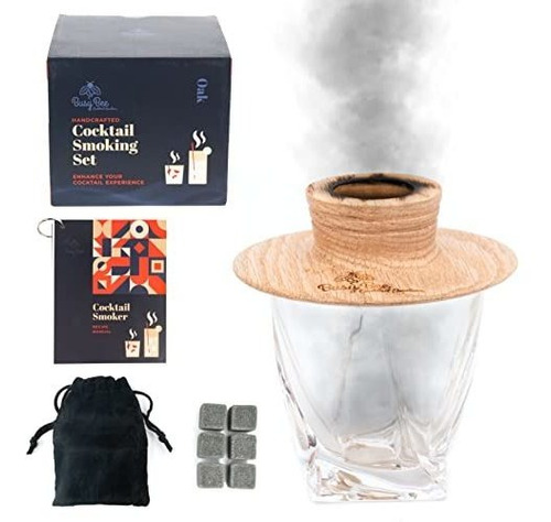 Kit, Juego De Utensilios Busy Bee Oak Cocktail Smoker Mixolo