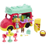 Muñeca Polly Pocket Camion De Licuados Accesorios Heladera 