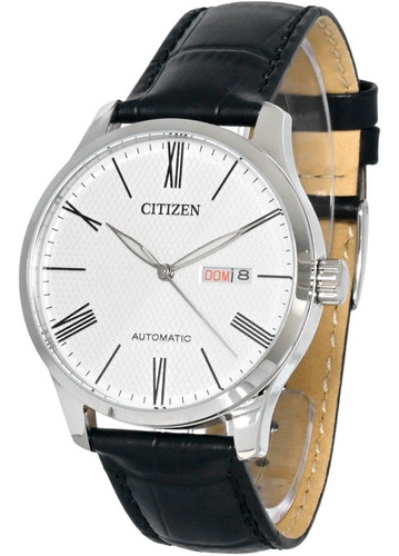 Relógio Citizen Masculino Automatico Tz20804n Aço Couro