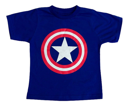 Camiseta Infantil Capitão América Vingadores