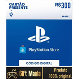 Cartão Playstation Gift Psn Brasileira R$300 Reais