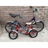 2 Bicicletas Antiguas Graziela De Los Años 60s. Azul Y Roja