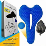 Cojín Gel Bicicletas Sillín Forro Funda Protector Asiento Color Negro