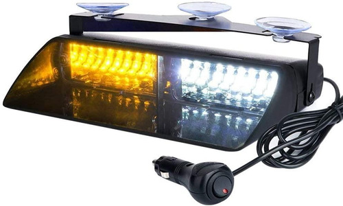 16 Led Luces Focos Policía Estrobos Emergencia Para Auto