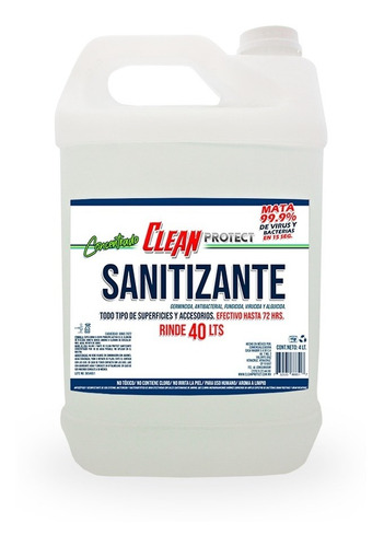 Sanitizante Sales Cuaternarias Concentrado 40 L Envío Gratis