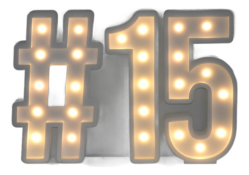 1 Letras 60cm De Alto Con Luces Led Decoracion Eventos