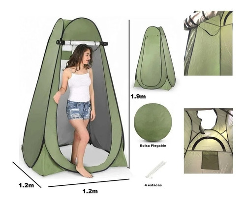 Ducha Portatil Camping Con Caseta