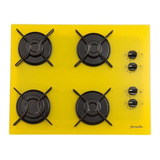 Fogão Cooktop Gás Fornello For04 Amarelo 127v/220v