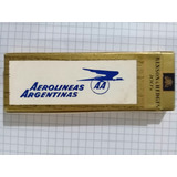 Antigua Cajita De Cigarrillos Vacía Cortesía Aerolíneas Arg.
