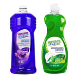 Kit De Lavatrastes Limón Y Limpiador Lavanda Instant Clean 