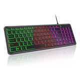 Teclado Gamer Retroiluminado Led En Español Cable Usb 1.50 M