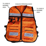 Chaleco Brigadista Reflejante Seguridad Personalizado Logo