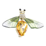 Xiaery Broche De Abelha Com Strass, Cristal Brilhante