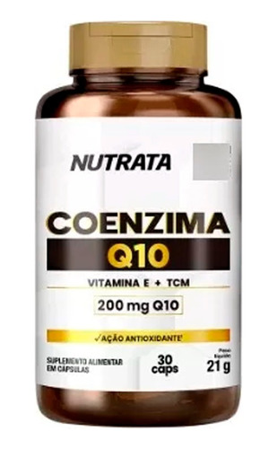 Coenzima Q10 200mg Nutrata 30 Capsulas Nutrata