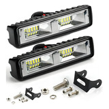 2 Pcs Work Light Bar 36led 18w 4×4 Suv Universal