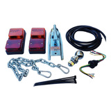 Kit Tortuga,cadena,mosquetones,luces + Bocha Para Trailer