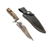 Cuchillo Bowie Con Grabado Harley Davidson. Hoja Inox 17cm