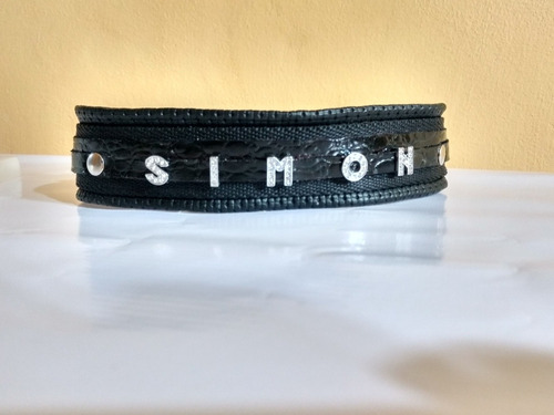 Collar Razas Grande Con Su Nombre Hasta 5 Letras De Strass