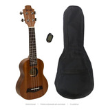 Kit Ukulele Soprano Benson Ub-21 Afinador Capa E Embalagem