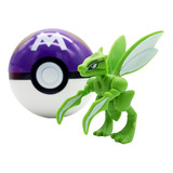 Figura De Scyther Con Pokebola - Pokémon - 4.5 Cm