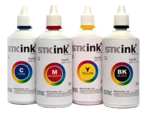 4 X 100ml Tinta Stk Compativel C/ Impressora Epson T664 L120