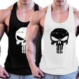Camiseta Gym Fitness Crossfit Tank Top Hombre Punisher 2pk
