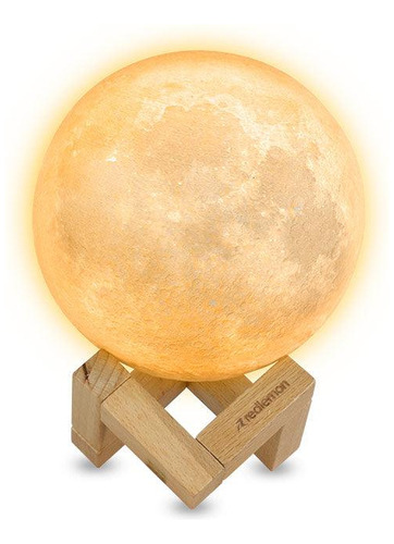 Redlemon Lámpara Luna Chica Impresión 3d Réplica Exacta 12cm