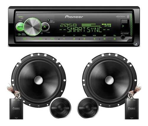 Pioneer Mvh-x300br Bluetooth + Kit 2 Vias Gol Palio Uno Up